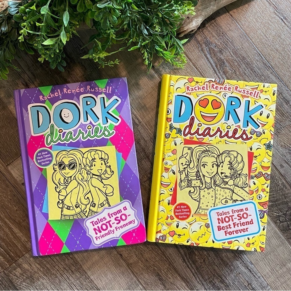 DORK DIARIES by Rachel Renee Russell, Book 11 and Book 14 Mini Bundle, Hardback